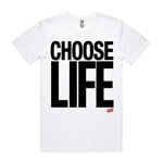 1980s Choose Life T-shirt. Official merchandise available to buy from Merchi.