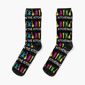 Kids in the Kitchen socks. Official merchandise available to buy from Redbubble.