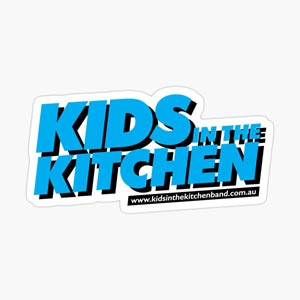 Kids in the Kitchen sticker. Official merchandise available to buy from Redbubble.